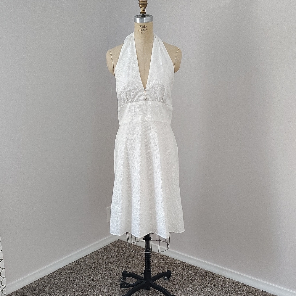Tailor New York White Backless Dress
